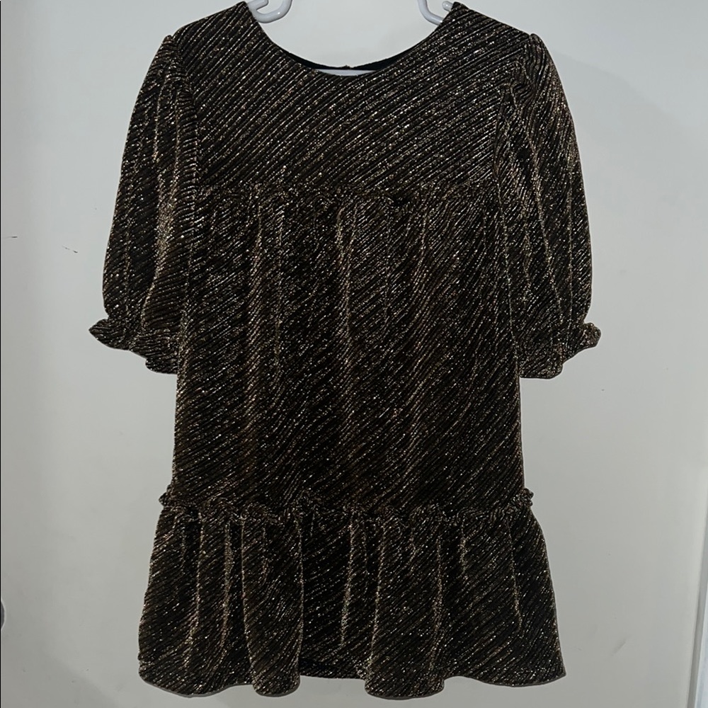 Sparkling Black Kids Dress